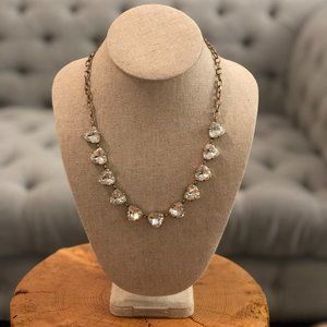 Stella & Dot Sommerville gold and clear gem necklace